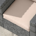One-piece Outdoor Back And Seat Cushion For Garden | Beige