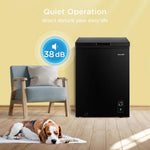 99l Freestanding Black Chest Freezer – Inverter Compressor, Led Light, Adjustable Temperature, Low Noise 38db
