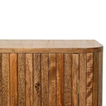 Handcrafted Solid Wood Cabinet – Golden Teak Finish