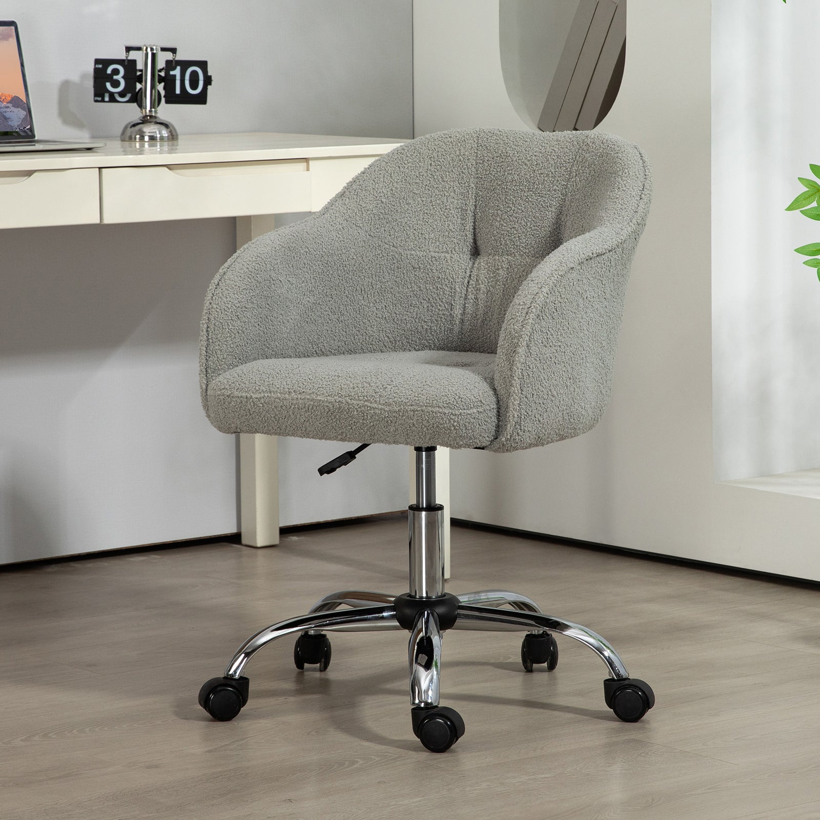 Fluffy Desk Chair For Home Study Bedroom