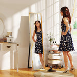 Full Length Mirror Wall Mount Leaning Standing Mirror | One Size | White