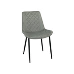 San Diego Marble Top Dining Table With Amelia Velvet Chairs | Grey