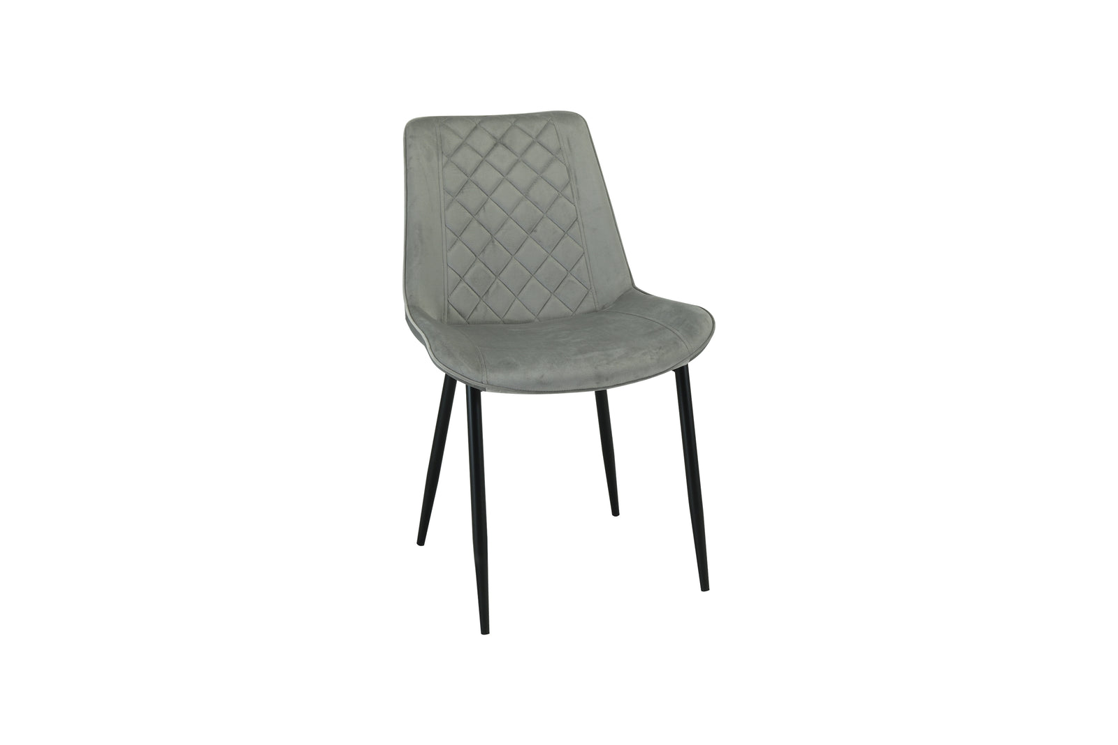 San Diego Marble Top Dining Table With Amelia Velvet Chairs | Grey