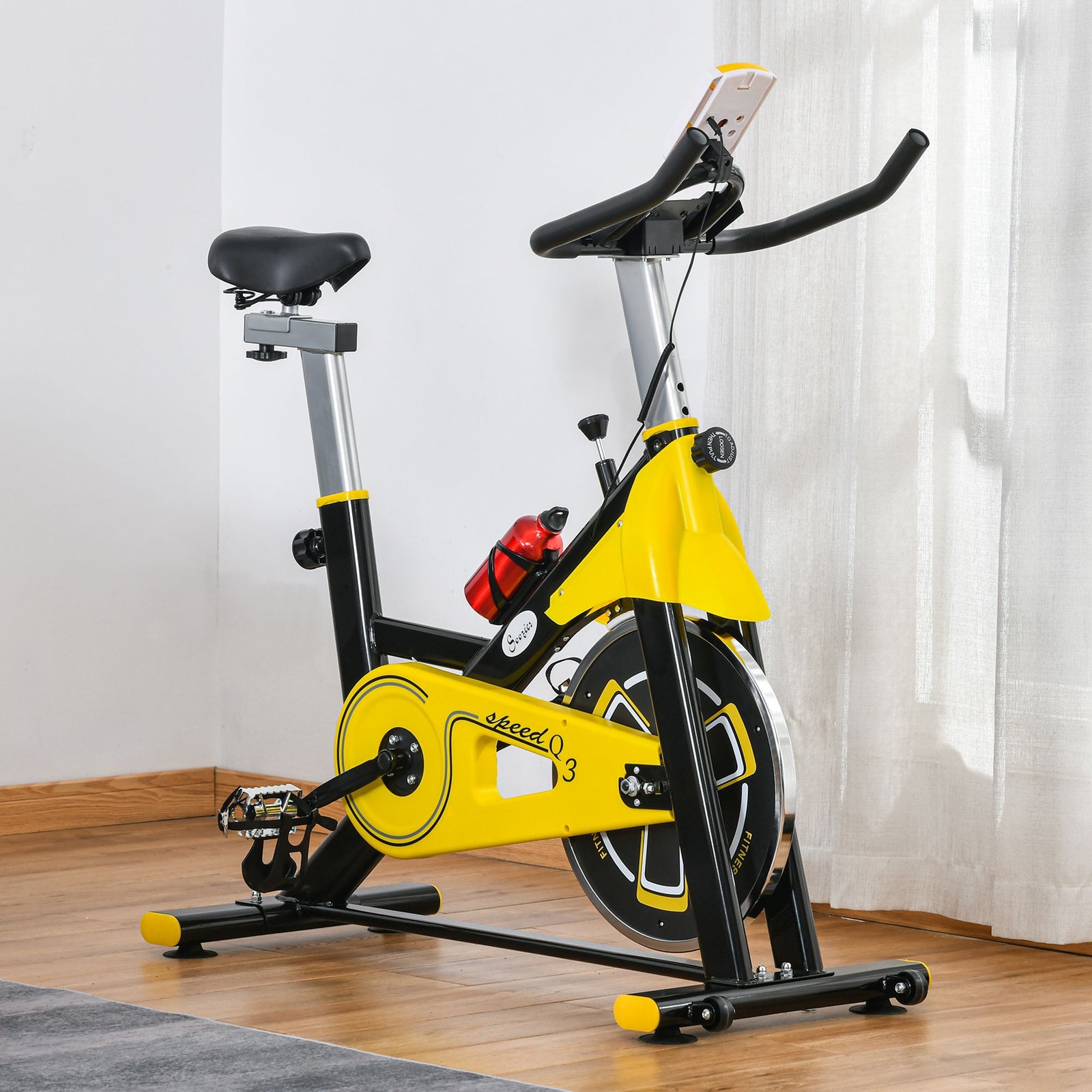 Exercise Bike 6kg Flywheel Belt Drive W Resistance Lcd
