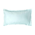Egyptian Cotton Satin Stripe Oxford Pillowcase 330 Tc | King Pillow Case | Aqua