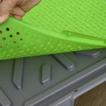 Pawhut Dog Toilet With 2 Packs Artificial Grass Pads, 67 X 41cm, Green