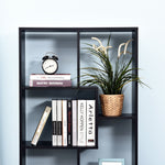 Multipurpose 8 Grid Bookshelf Decorative Shelf | One Size | Black