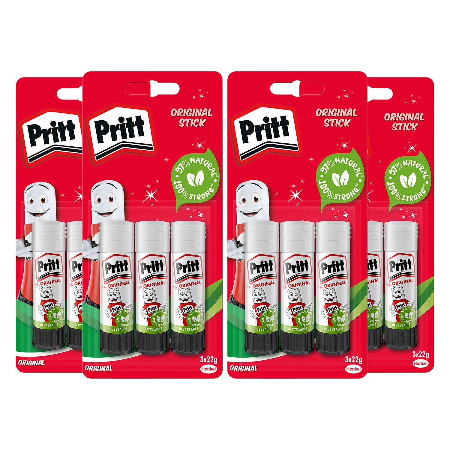 Strong-hold Glue Sticks For Arts & Crafts Activities 22g, 12 Sticks