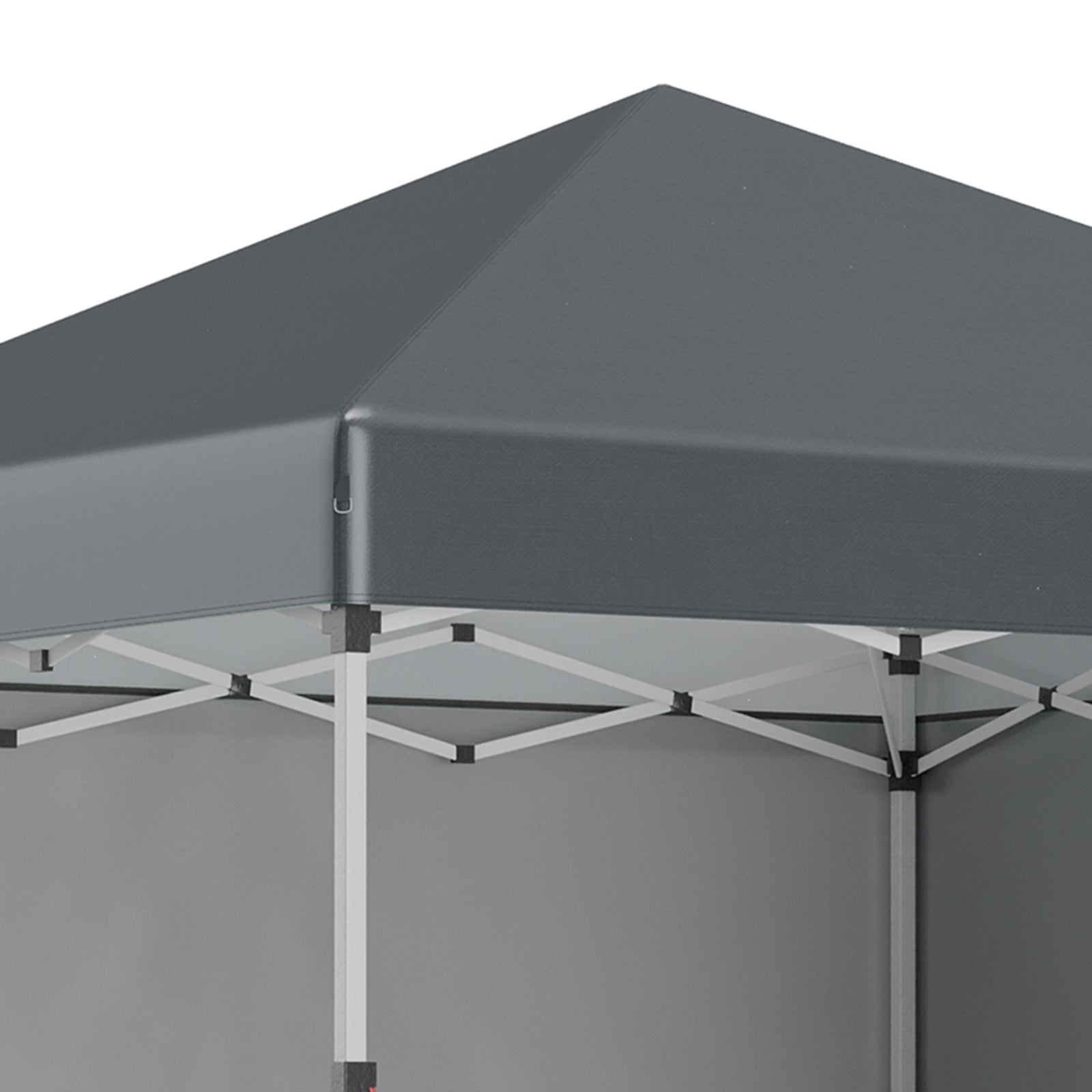 3x3 (m) Pop Up Gazebo Party Tent W/ 2 Sidewalls, Weight Bags | Dark Gray