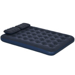 King Size Air Bed With 2 Pillows | Blue