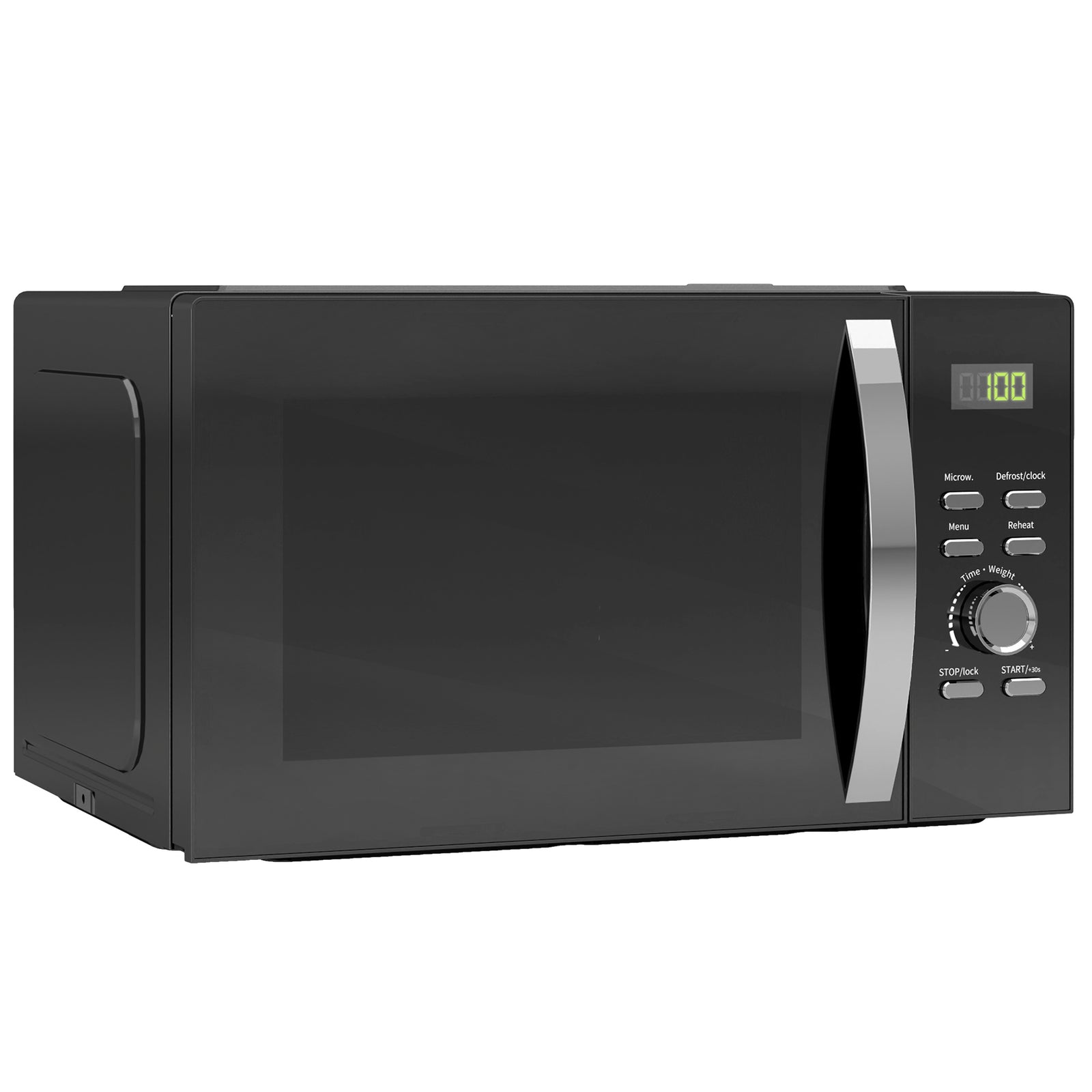 23l 800w Microwave Oven With Digital Display, Auto Cook