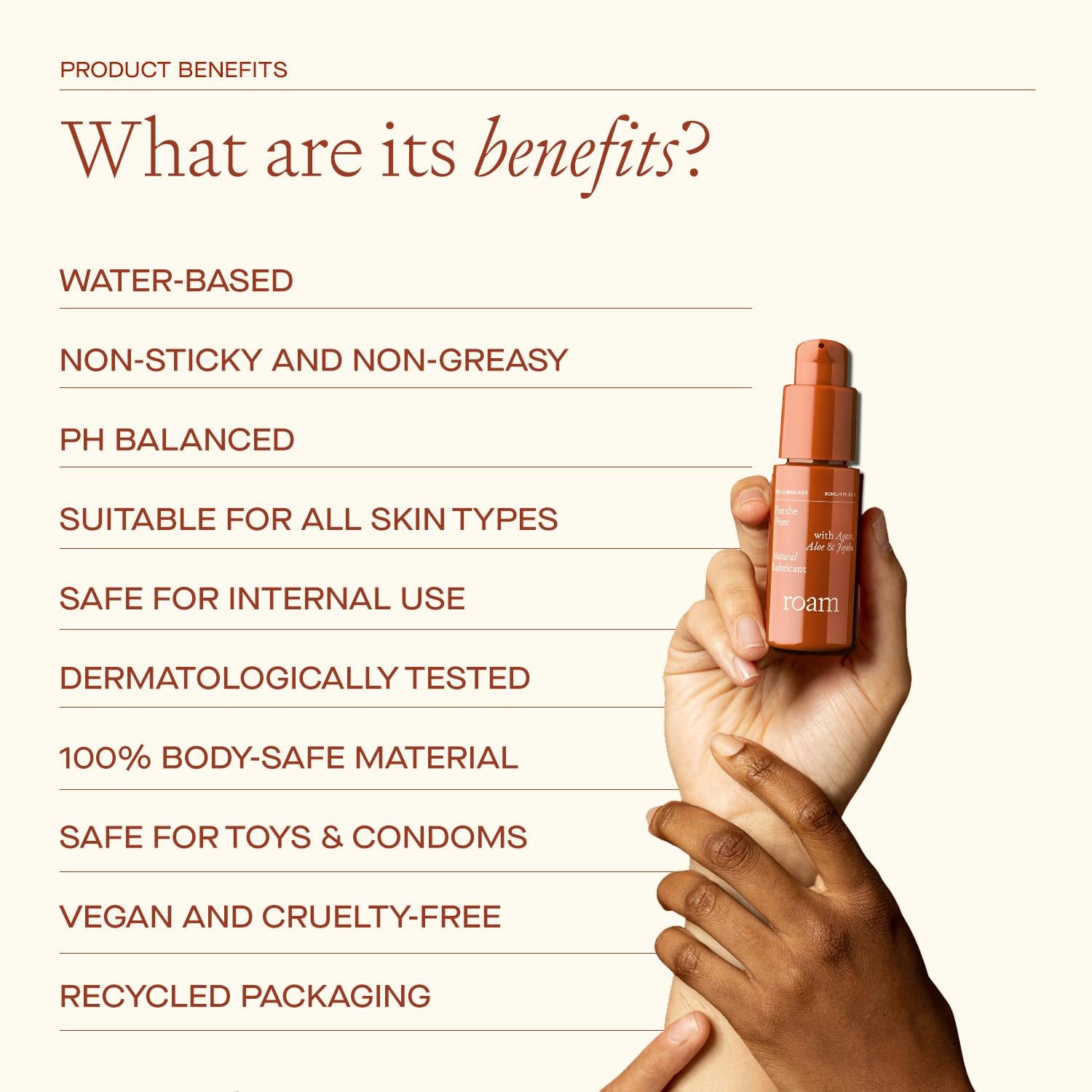 Front Lubricant Vegan & Water Based Suitable For Sensitive Skin, 30ml