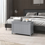 Storage Chest With 2 Safety Hinges, Storage Bench | One Size | Gray