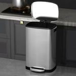 Stainless Steel Step Open Trash Can | 50l