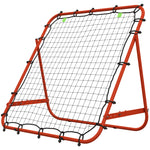 Rebounder Net Practise Football Kickback Target Goal | Red