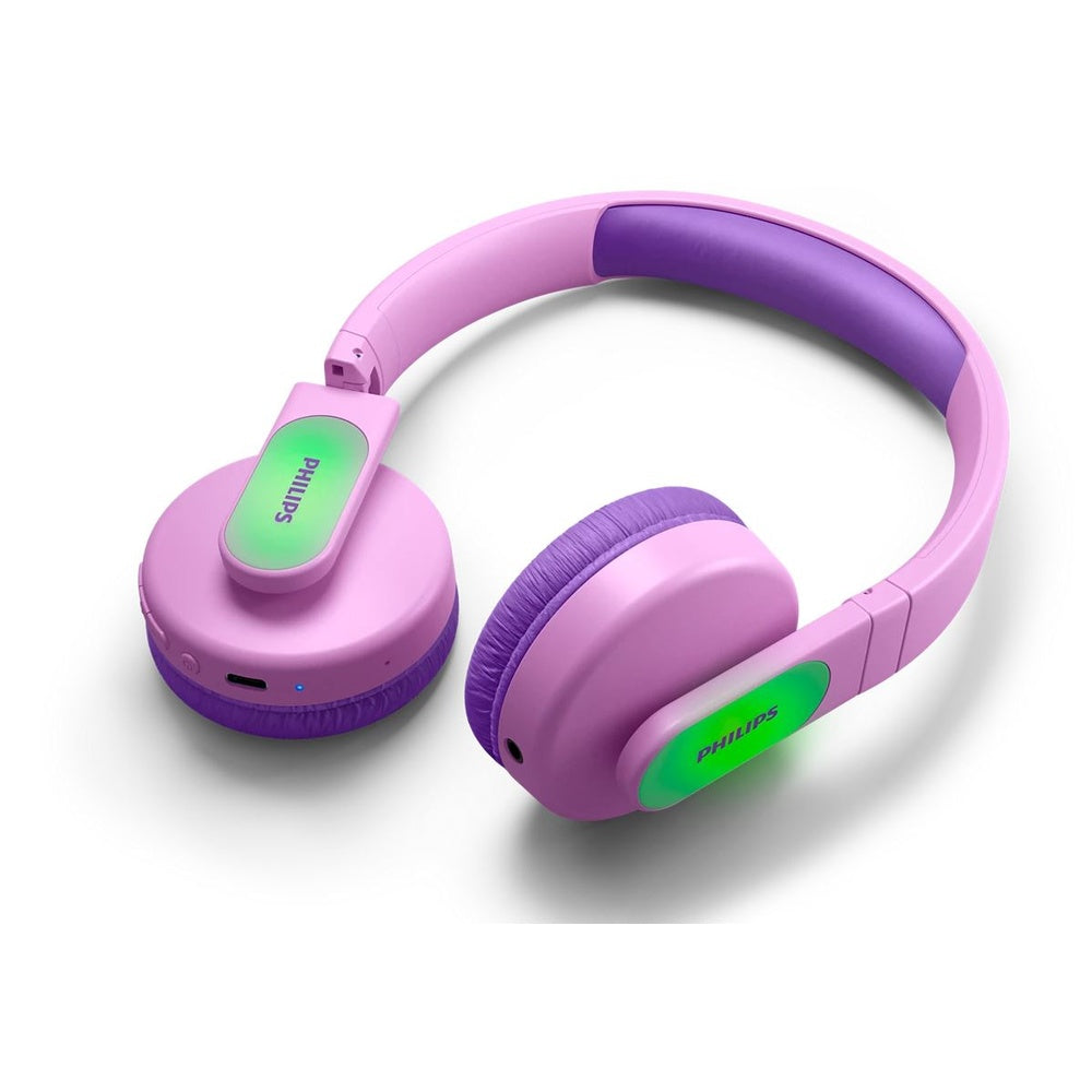 Tak4206 Kids Wireless Bluetooth On-ear Headphones | Pink