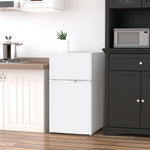 88l Small Fridge Freezer With 5-setting Thermostat, Inner Light | White