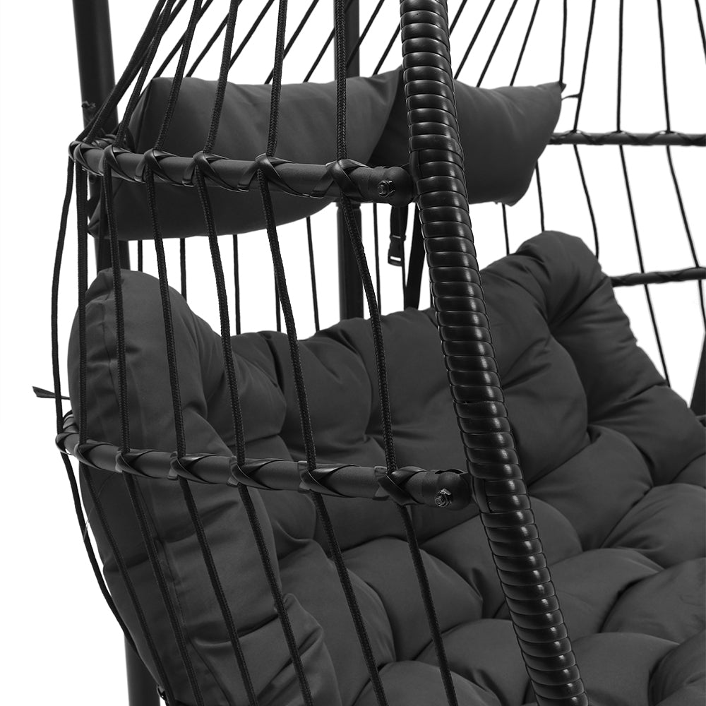 Garden Sanctuary Outdoor Hanging 2-seater Egg Chair