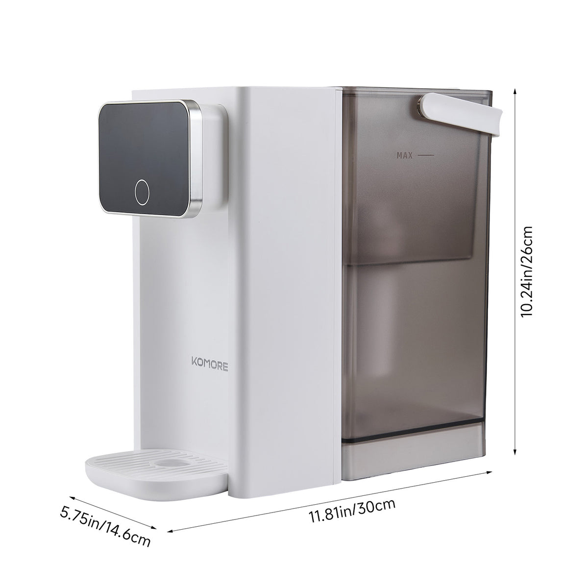 Instant Hot Water Dispenser With Removable 3l Tank And Drip Tray