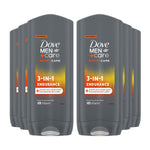 Men+care Hair, Face & Body Wash, 3 In 1 Endurance, Micro Moisture, 6x400ml