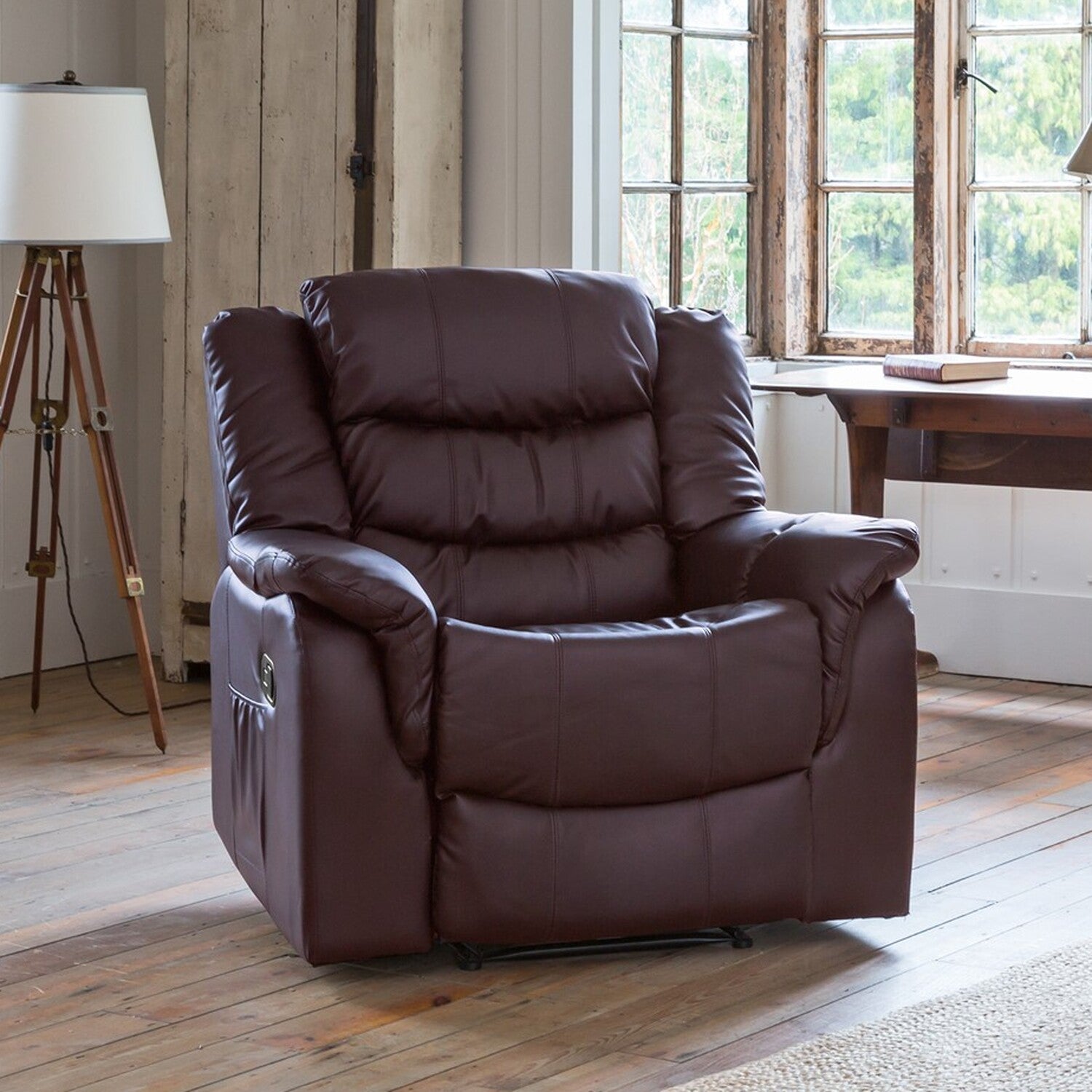 Almeira Reclining Armchair | 1 | Burgundy