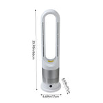 Modern Bladeless Tower Fan Heater & Cooler With App Control, 8 Speeds, 3 Heating Modes, 80° Oscillation, Led Display & Remote