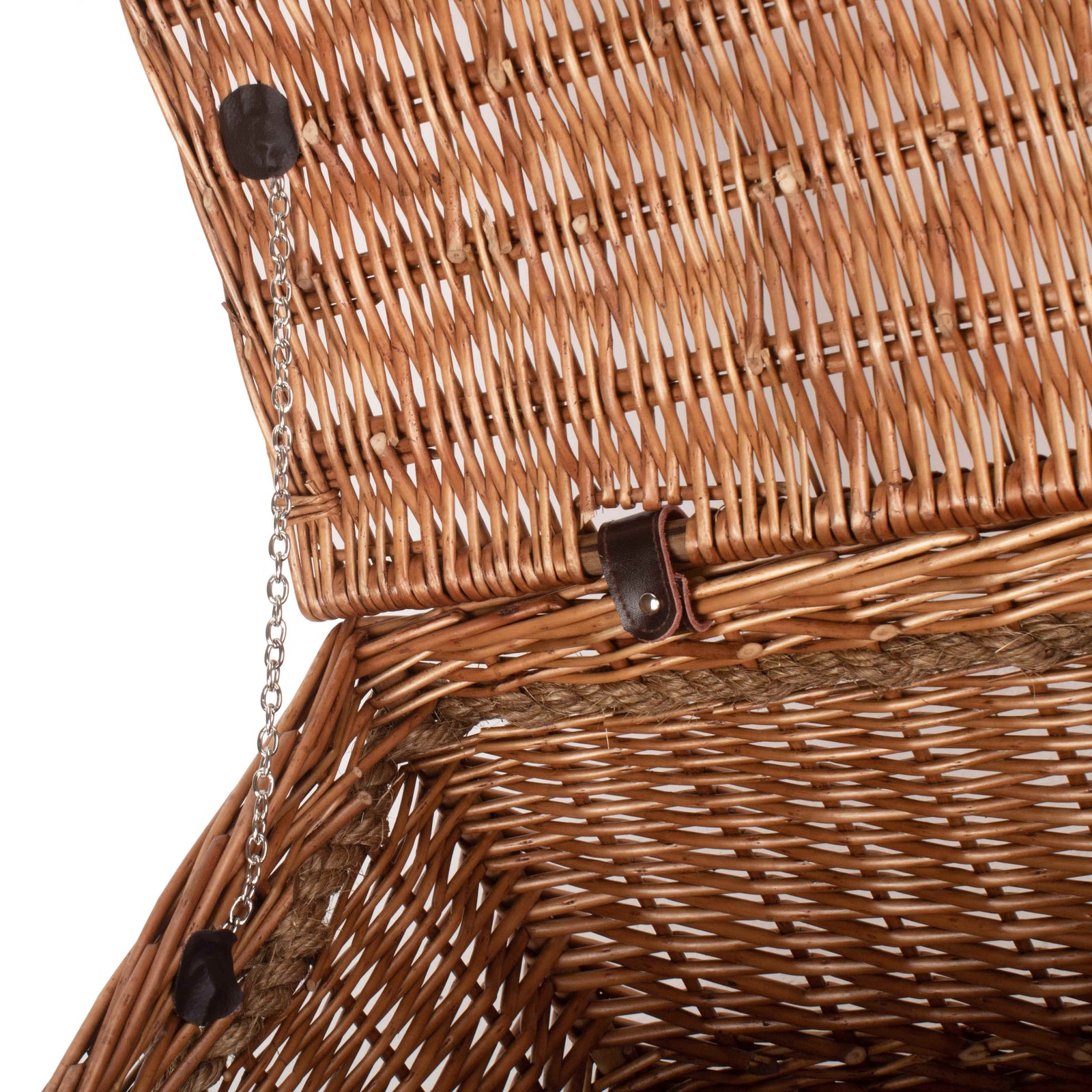 Wicker 60cm Double Steamed Rope Handled Trunk | Brown