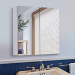 Bathroom Cabinet Double Door Wall Mounted Mirror