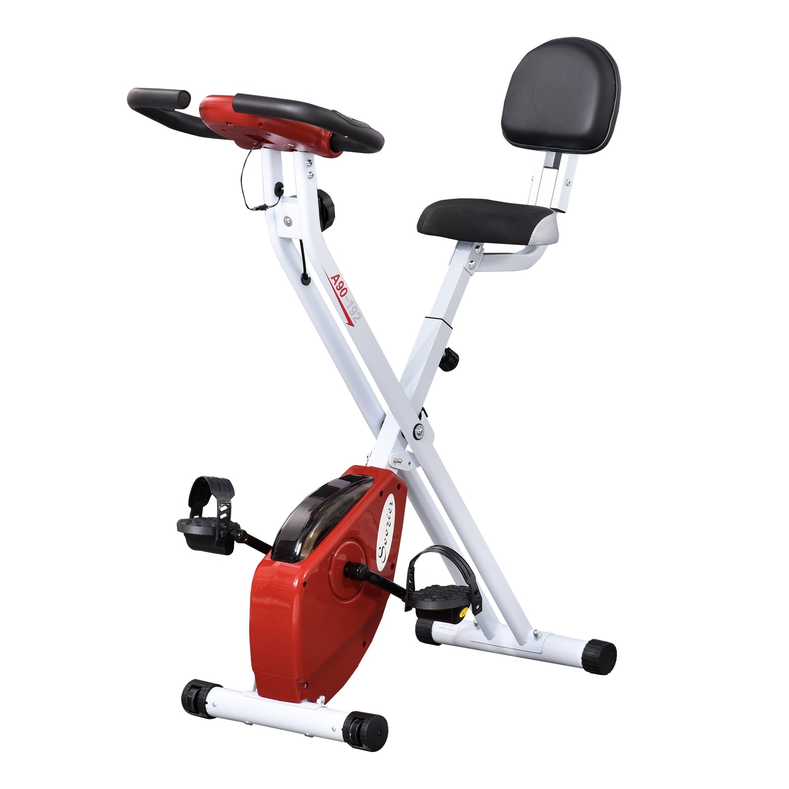 Magnetic Resistance Exercise Bike Foldable | Red