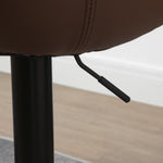 Adjustable Counter Barstools With Footrest | Brown