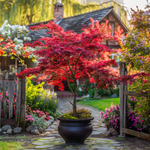 Japanese Maple - Acer Palmatum 'shaina' - Height 80-90cm - ⌀19cm | Set-of-2 | Green