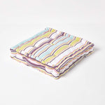 Cotton Striped Floor Cushion | 50cm x 50cm | Osaka Green