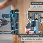 Furniture Cam Lock Kit With Drilling Template For Cabinets & Drawers