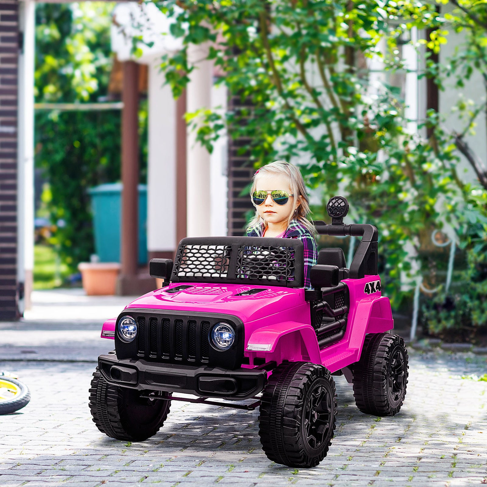 12v Kids Electric Ride On Car Truck Off-road Toy W/ Remote Control | Pink