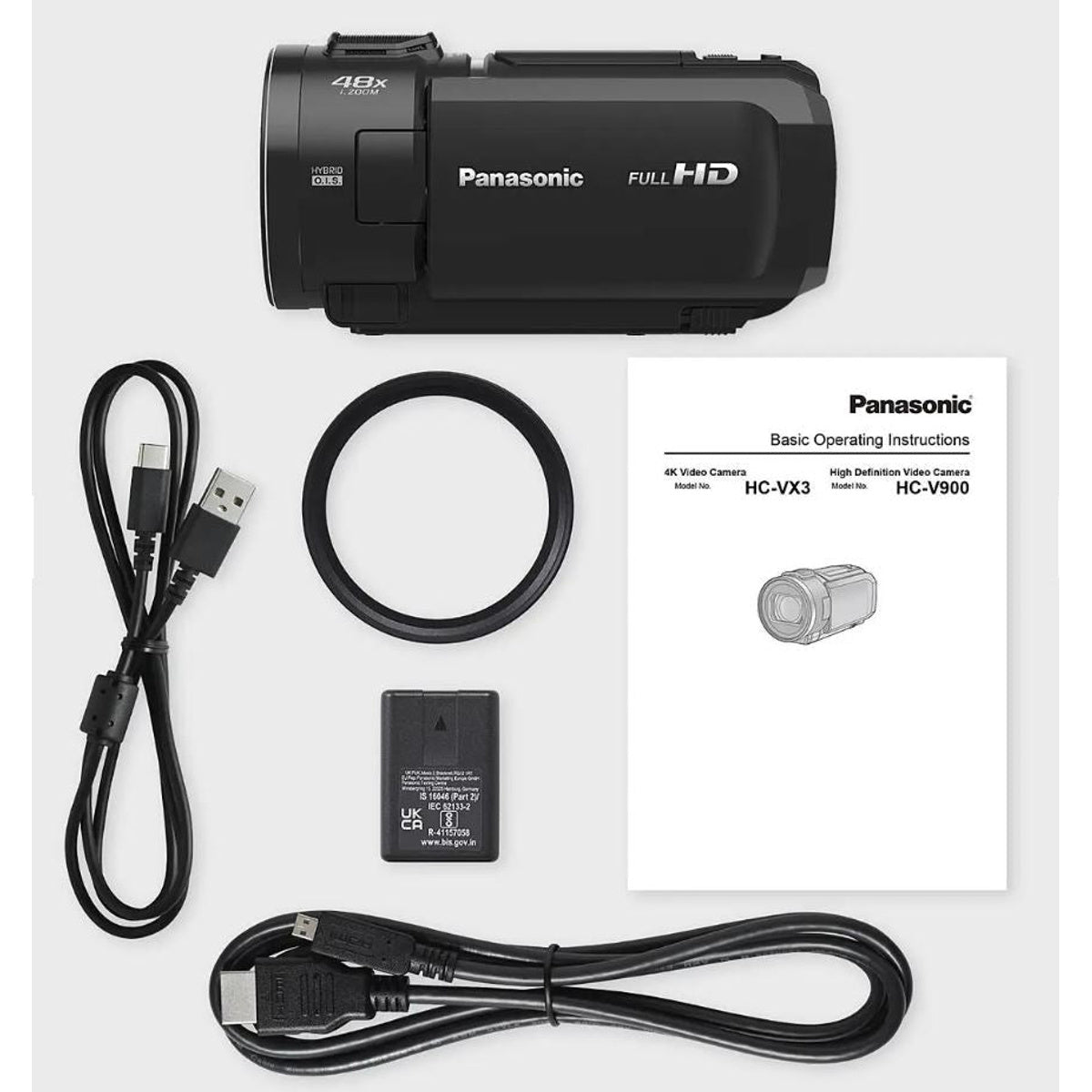 Hc-v900 Full Hd Camcorder With 24x Zoom | Black