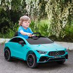Aiyaplay Mercedes-amg Cla 45 Licensed 12v Ride On Car W/ Music | Blue