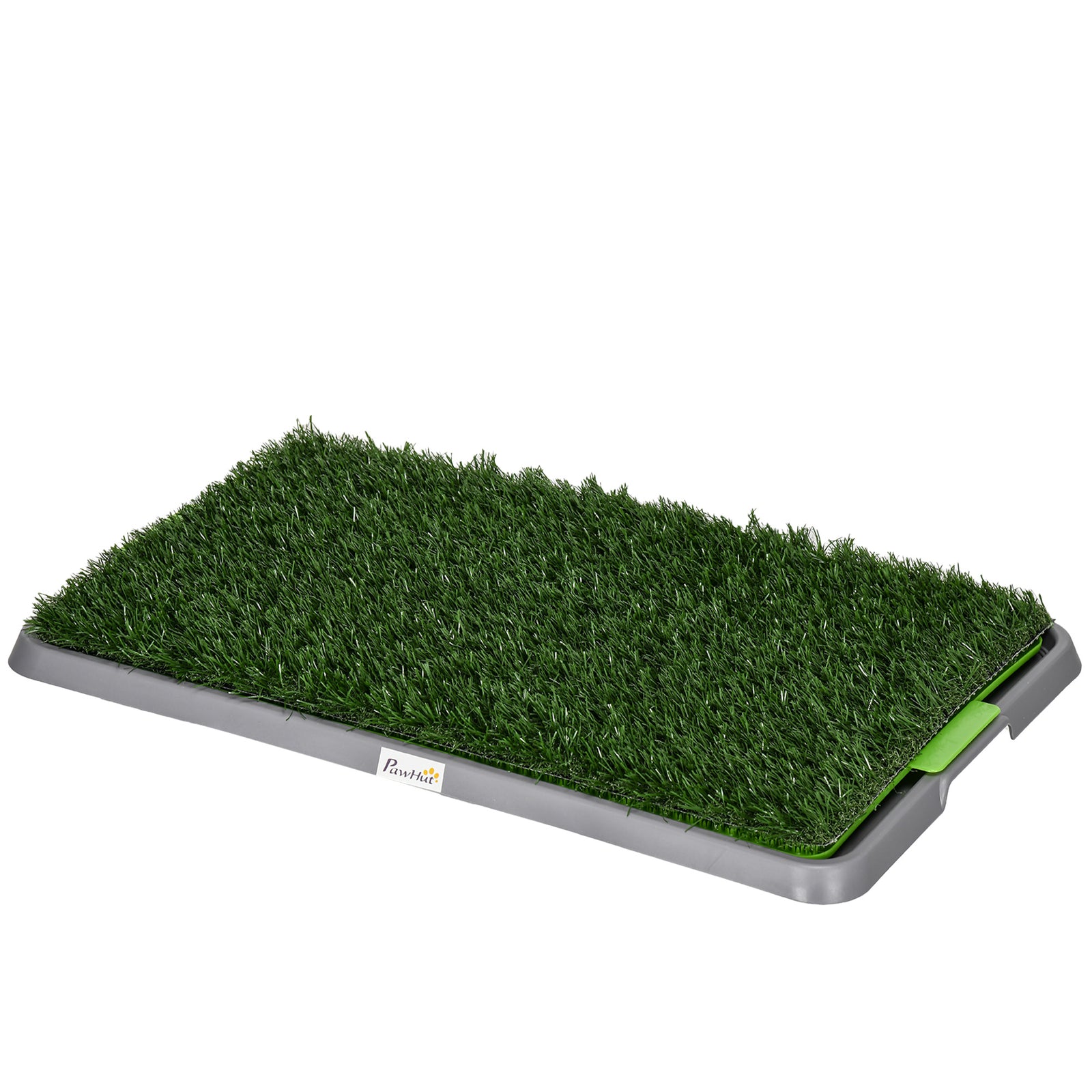 Pawhut Dog Toilet With 2 Packs Artificial Grass Pads, 67 X 41cm, Green