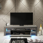 Aria Tv Unit 160cm With Led Lights | Dark Grey