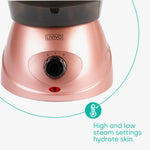 Livivo Facial Spa Steamer Rose Gold With Aromatherapy Diffuser And Nozzles