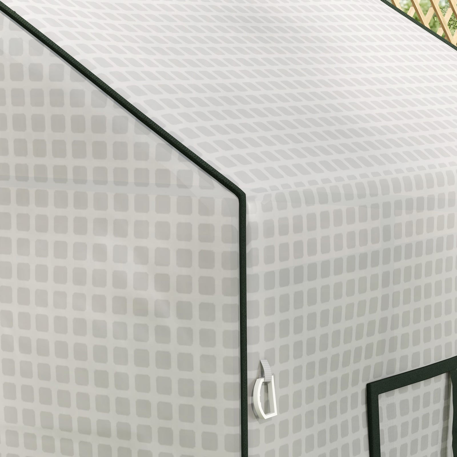 Reinforced Greenhouse Cover W/ Door & Windows | White