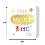 To My Favourite Parent' Mother's Day Card Official Product