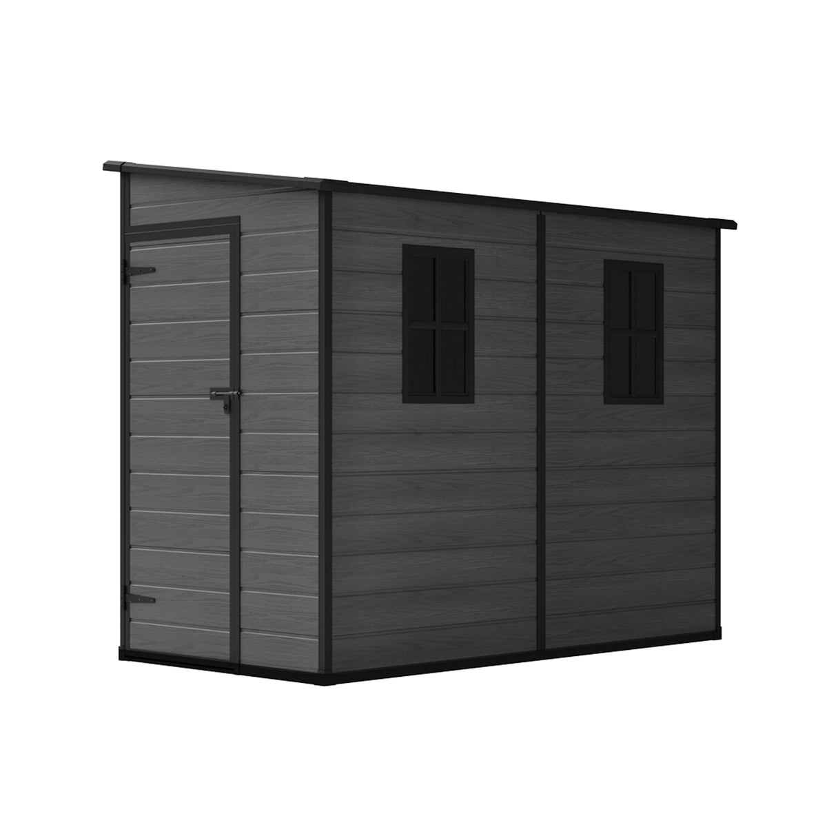 Breeins 8 X 4ft Outdoor Tool Storage Shed With Pent Roof For Garden