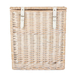 Wicker White Wash Vintner Storage Picnic Basket | Small | White