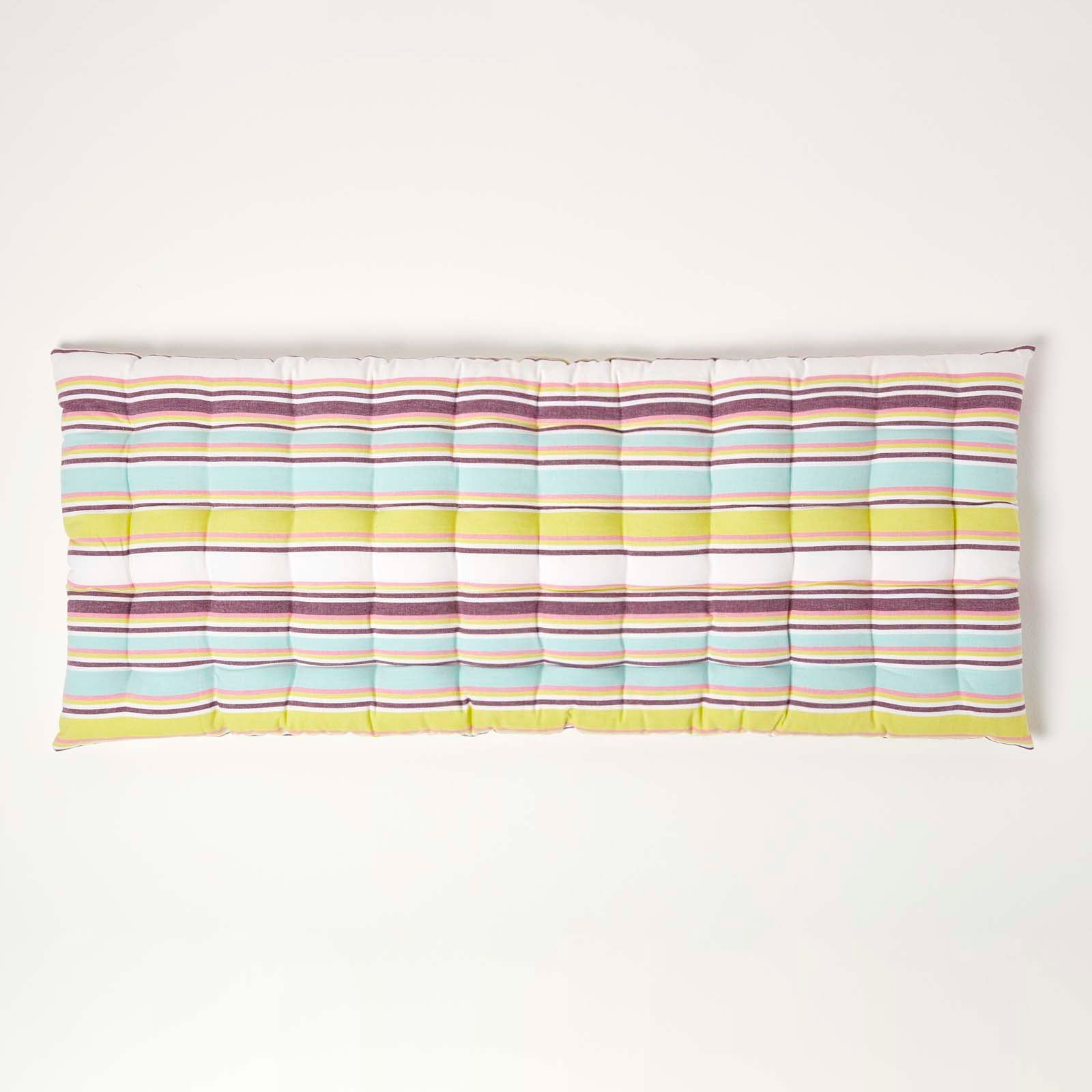 Striped Bench Cushion 2 & 3 Seater | 2 | Osaka Green