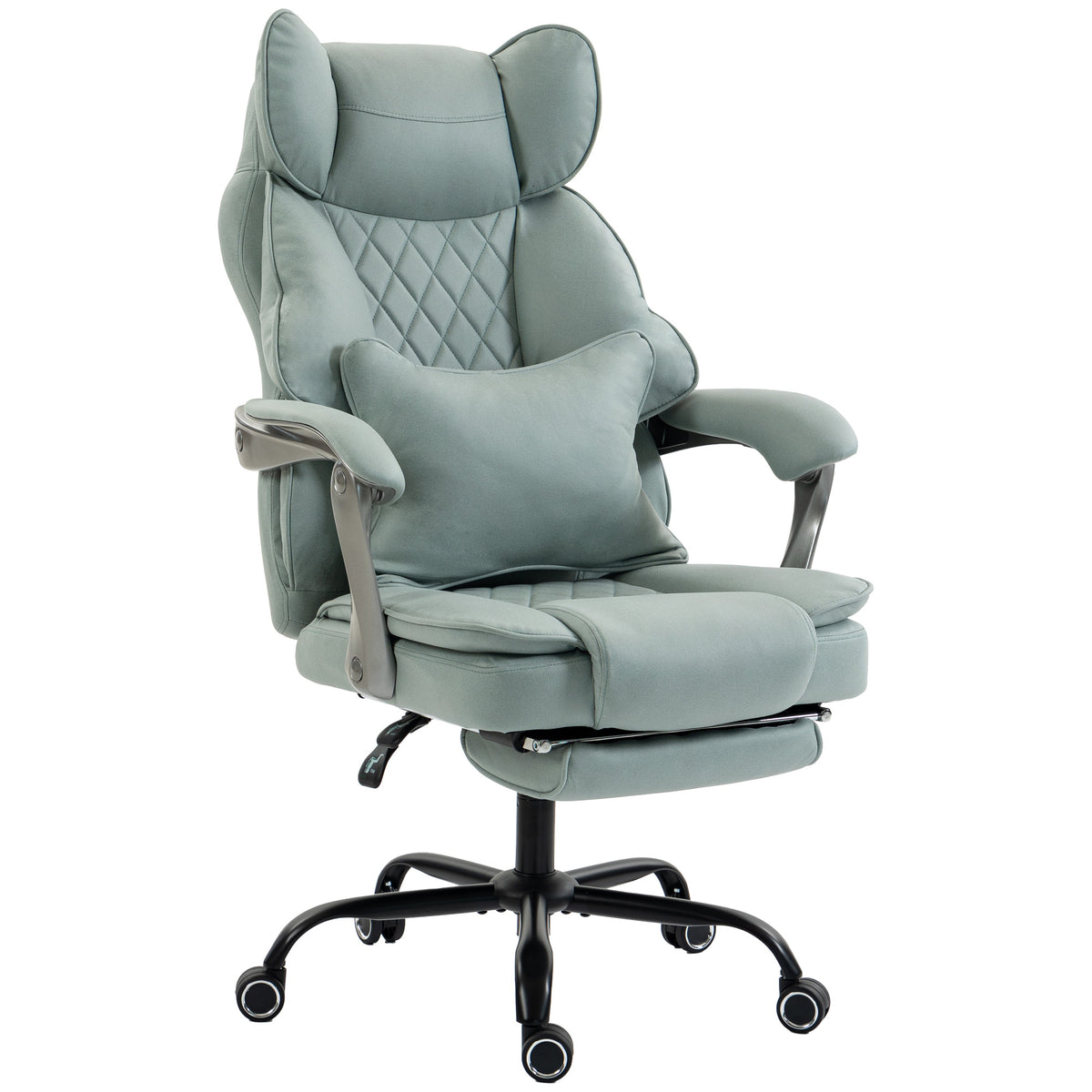 Big And Tall Office Chair With Lumbar Support | Light Blue