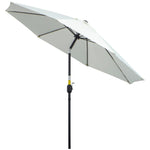2.7m Parasol With Tilt And Crank | White