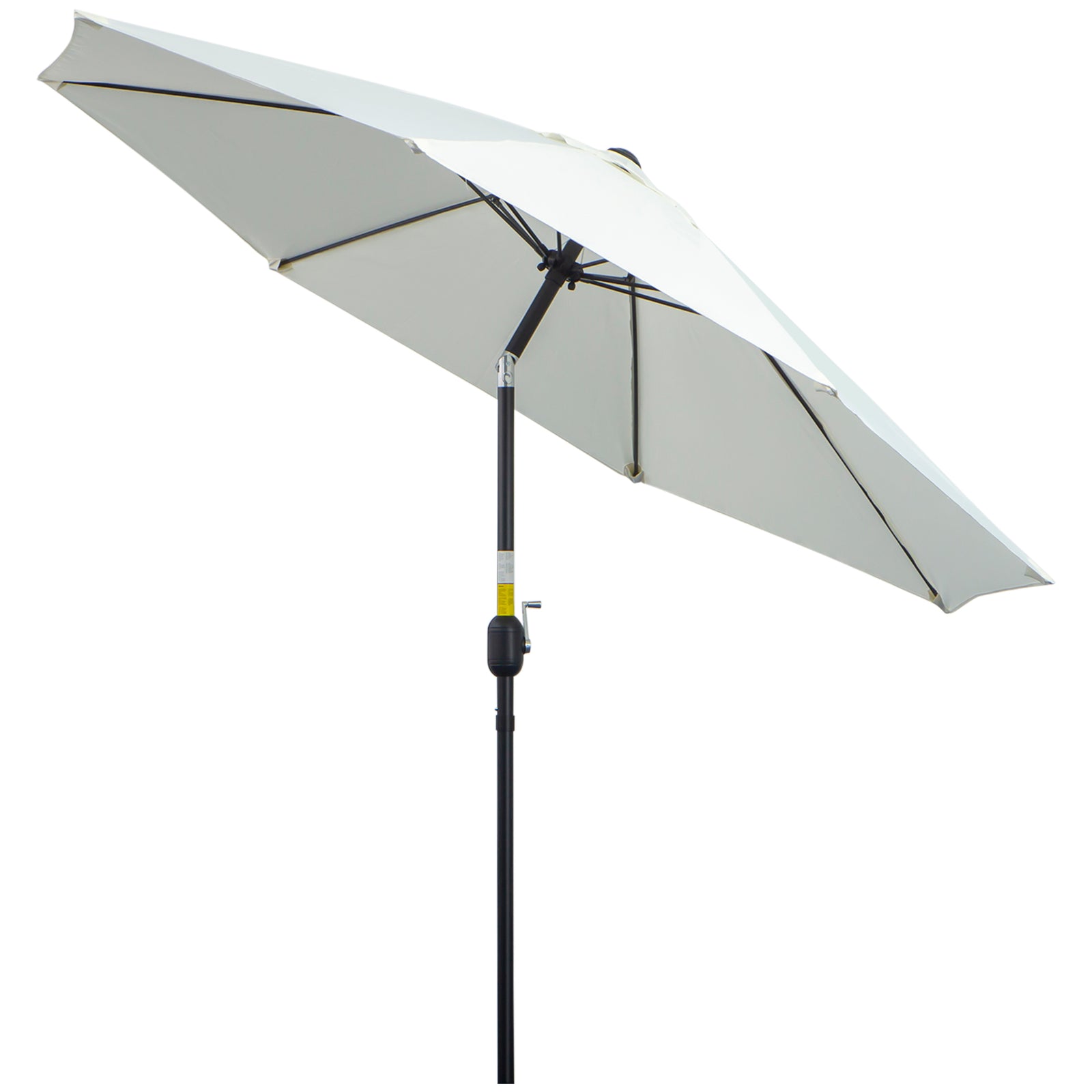 2.7m Parasol With Tilt And Crank | White