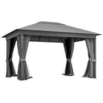 4 X 3metre Patio Gazebo Garden Shelter W/curtains Netting