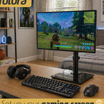 Futura Futura Single Monitor Stand 13 To 32 Inch Height Adjustable Freestanding Base Supports 8kg