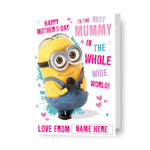 Minions Personalised 'best Mummy' Mother's Day Card Official Product